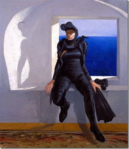 Julio Larraz -Diver