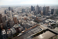 Skydeck looking towards Melbourne city