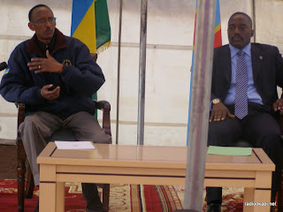 Kagame et Kabila à Goma en RDCongo.