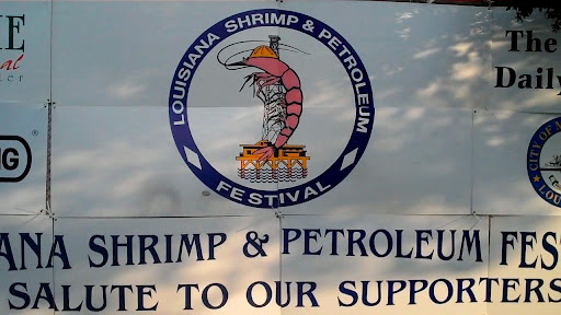Shrimp & Petroleum festival sign