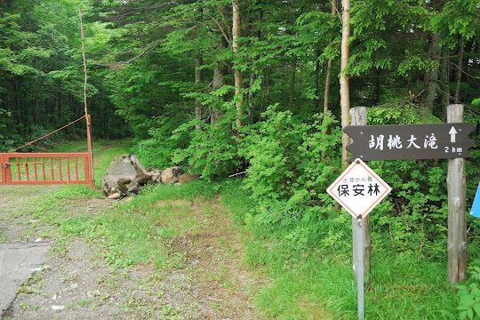 胡桃大滝まで2km