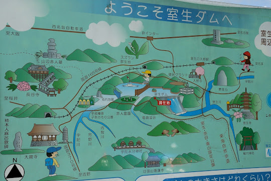 室生ダム周辺図