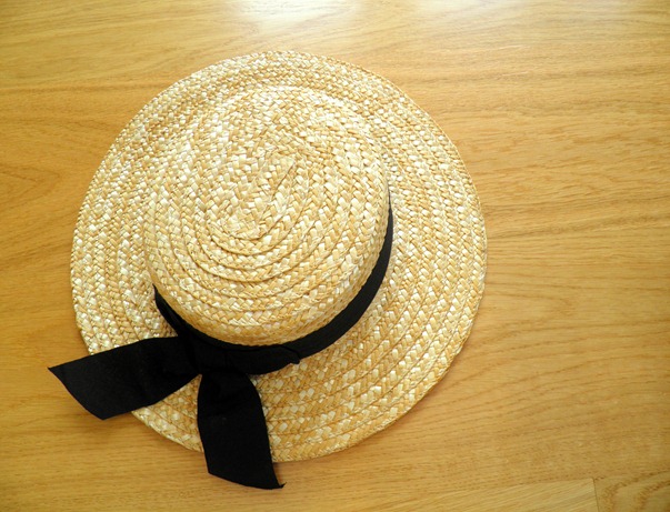 STRAW BOATER HAT STRAW BOATER HAT