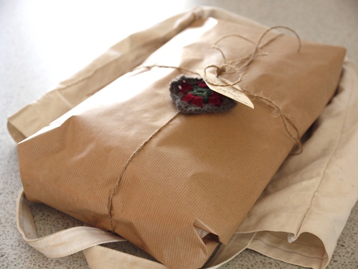 a brown paper package
