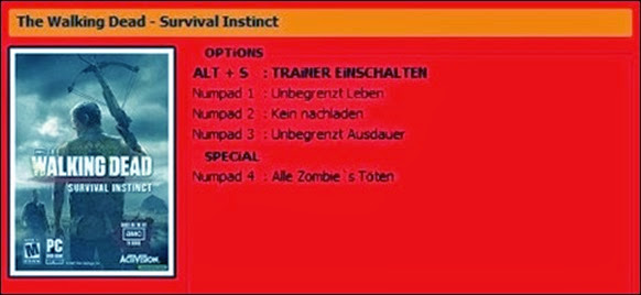 The Walking Dead Survival Instinct v1.0.0  4 Trainer
