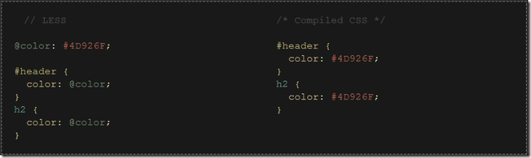 Less - Variables Less - Variables