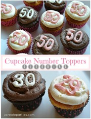 Cupcake Number Toppers Tutorial