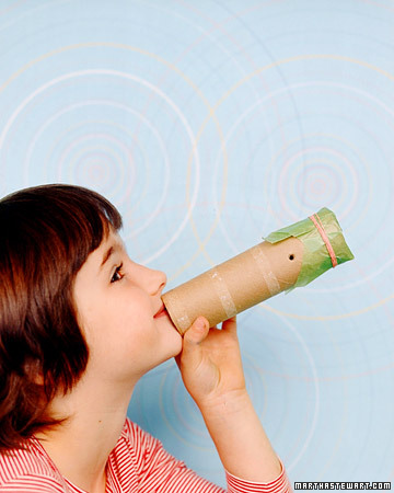 With a square of wax paper and a rubber band, your kids can make a homemade kazoo. See link below for how-to.
