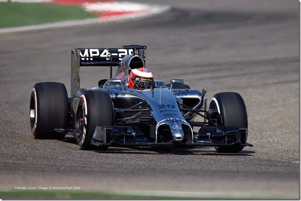 2014 F1 Pre Season Test 2 - Day 1
Bahrain Internanational Circuit, Bahrain.
Wednesday 19 February 2014.
Kevin Magnussen, McLaren MP4-29 Mercedes.
World Copyright: Glenn Dunbar/LAT Photographic.
ref: Digital Image _W2Q1458