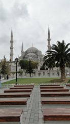 Em frente à Mesquita Azul