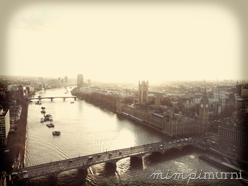 Westminster from the London Eye. Westminster from the London Eye.