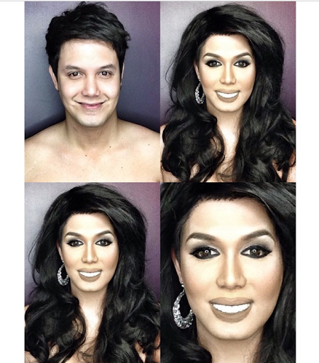 PHOTOS: Dad Transforms Himself Into Celebrities Using Makeup And Wigs 20 PHOTOS: Dad Transforms Himself Into Celebrities Using Makeup And Wigs 19