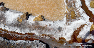 The beautiful copper water leaves salt deposits everywhere.