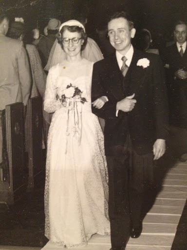 My grandparents, William and Kathleen Colgan, walking down the aisle 60 years ago. I love how genuinely happy they look! My grandparents, William and Kathleen Colgan, walking down the aisle 60 years ago. I love how genuinely happy they look!