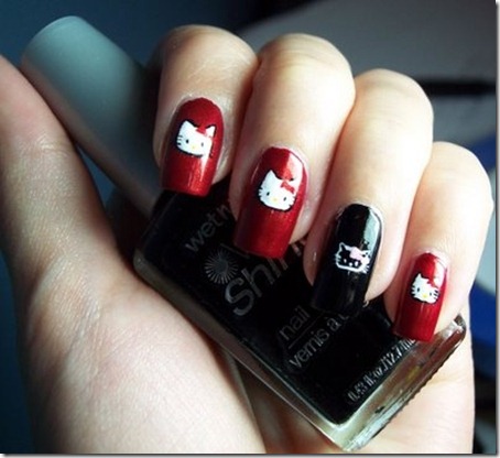 HelloKitty-simple-nail-design3