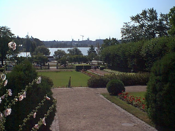 City garden from the stairs