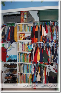 Closet Organization with books {A Sprinkle of This . . . . A Dash of That} Closet Organization with books {A Sprinkle of This . . . . A Dash of That}