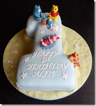 Pooh and friends birthday cake
