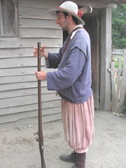 Plimoth Plantation 8.30.2-13 pilgrom man w gun