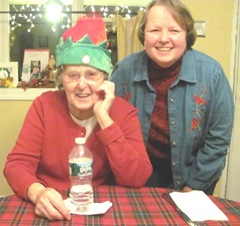 12.25.2011 ma and elaine with elf hat