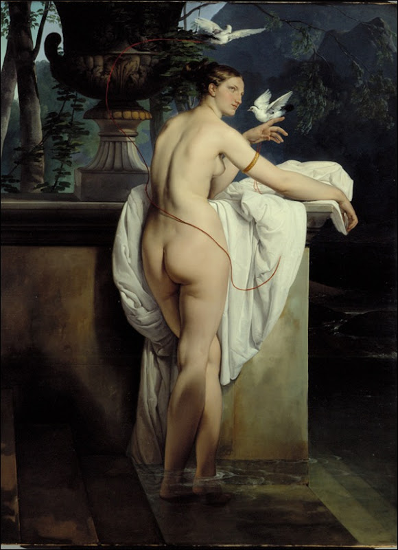 Hayez, Vénus aux deux colombes Hayez, Vénus aux deux colombes
