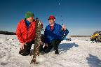 Ice Fishing at Oba Lake