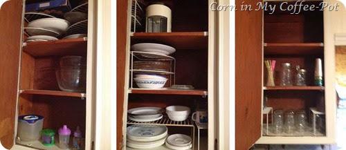 3 Upper Dish Cupboards