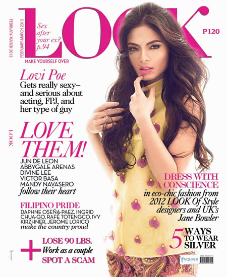 Lovi Poe on the cover of Look Feb-Mar 2013