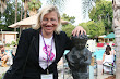 Halley Suitt And Statue