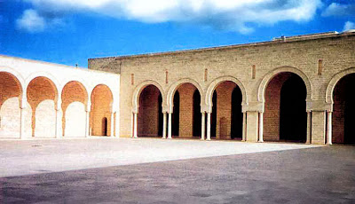 Courtyard of the Great Mosque of Mahdiya, 916. Courtyard of the Great Mosque of Mahdiya, 916.