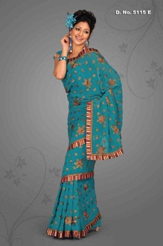 01-fancy saree wearing