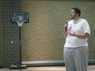 Br. Arif starting the tournament off