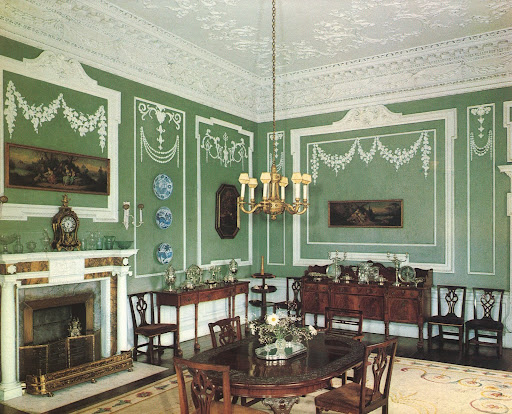 It's usually thought that exquisite plasterwork like this is Italian, but in fact, it's the work of Patrick Osborne, a true Irishman. It's usually thought that exquisite plasterwork like this is Italian, but in fact, it's the work of Patrick Osborne, a true Irishman.