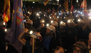 la marcha de los mineros