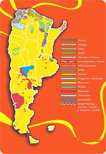 pueblos originarios mapa