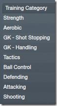 Football Manager 2012 Training Categories Football Manager 2012 Training Categories