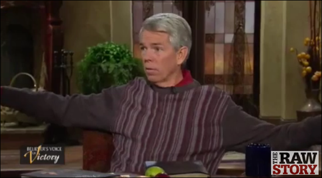 David Barton promotes the idea that abortion causes climate change. Photo: Believers Voice of Victory / Raw Story