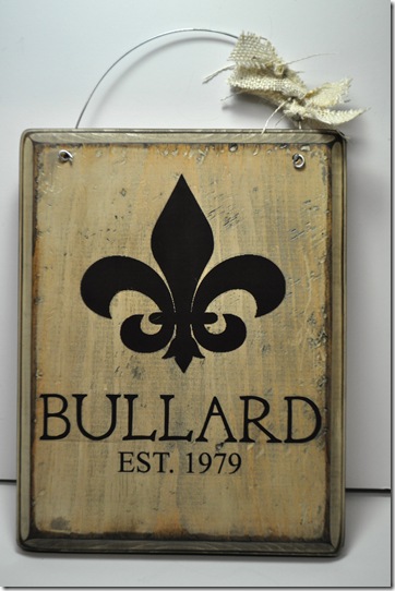 PERSONALIZED SIGN
