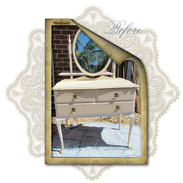 Shabby art Boutique dressing table 7