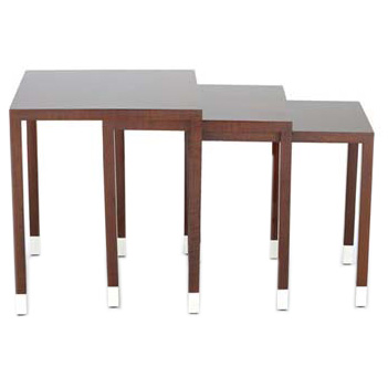 Nesting tables are so useful and functional for small spaces, such as apartments. Pull them all out for entertaining, then push them back together to save space. Nesting tables are so useful and functional for small spaces, such as apartments. Pull them all out for entertaining, then push them back together to save space.
