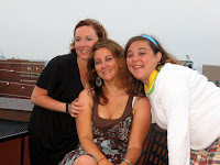 Christina, Emily (the graduate) and Erika (the camera is over here Christina!)