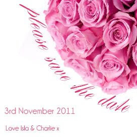 Dome of Pink Roses 1 Save the Date