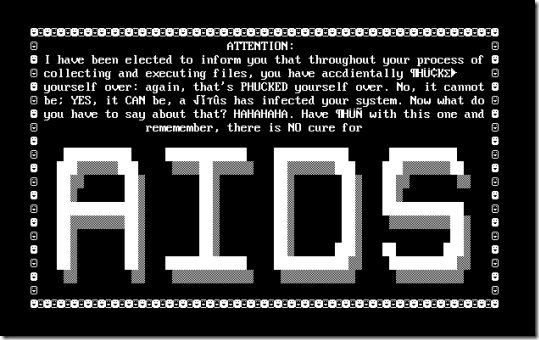 AIDS Computer Virus AIDS Computer Virus