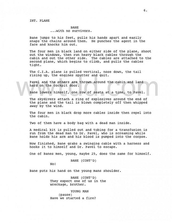 The Dark Knight Rises script page 05