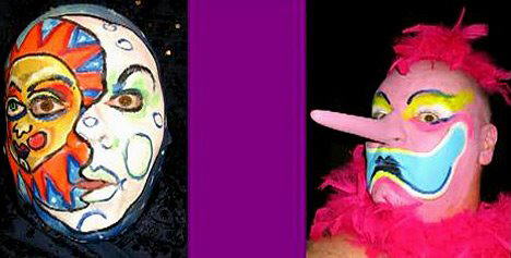 Self-Portraits Face Paintings by James Kuhn