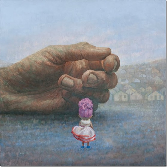 Un nuevo y extraño lugar 100 x 100 cm óleo sobre tela Un nuevo y extraño lugar 100 x 100 cm óleo sobre tela