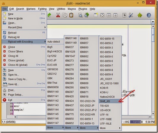 Reload with encoding Shift_JIS Reload with encoding Shift_JIS