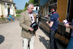 All the riders hats get checked as they arrive for Badminton