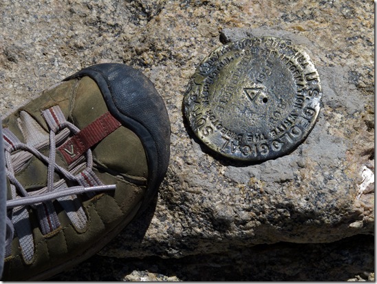 My foot at 14,000 feet