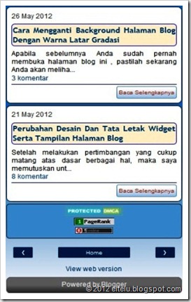 Model Tampilan Beranda Blog Versi Mobile Model Tampilan Beranda Blog Versi Mobile